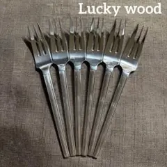 ラッキーウッド　フォーク　6本セット