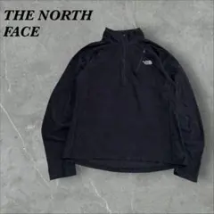 392USA規格ノースフェイス刺繍ロゴハーフジップ薄手トップススウェットフリース