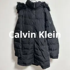 Calvin Klein ブラック　ダウンジャケット S/P 冬　帽子付き