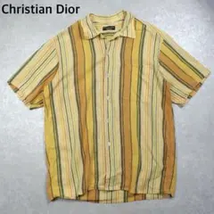 Christian Dior クリスチャンディオール　古着　麻　半袖　シャツのサムネイル