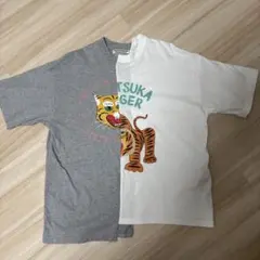 オニツカタイガー　Onitsuka Tiger バイカラー Tシャツ　虎