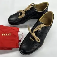 BALLY パンチングレザー スニーカー ブラックのサムネイル