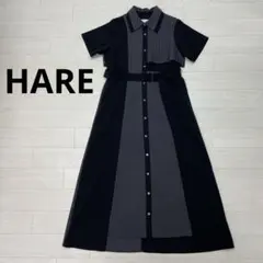 HARE　ハレ　ロングシャツワンピース　プリーツ