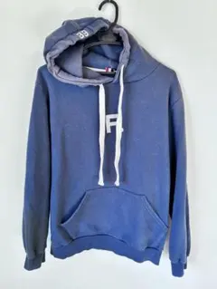 GET YOU CRAYON ネイビー フード付き パーカー Fのロゴ