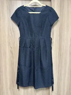 フォーマル半袖ワンピース　ブラック　9号