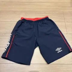 umbro ハーフパンツ Mサイズ ネイビー/レッド