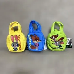 ズートピアミニ　アップリケバッグ　ジュディ　ニック　3種セット