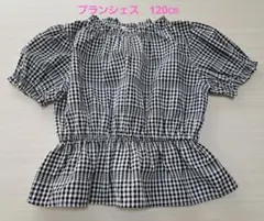 【ブランシェス】 ギンガムチェック 半袖トップス　120㎝