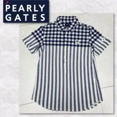 メンズウェア PEARLYGATES パーリーゲイツチェック柄ポロシャツ