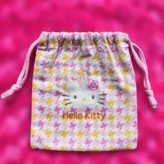 ハローキティ　HELLO KITTY レア　レトロ　巾着