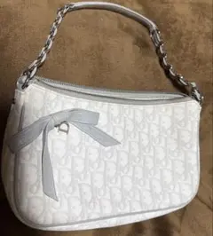 □ □ a787 【クリスチャンディオール】 ロマンティック ハンドバッグ 