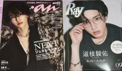 なにわ男子 道枝駿佑 雑誌anan ray ピン 表紙 2冊 指人形