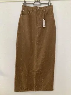 ブラウン ロングスカート