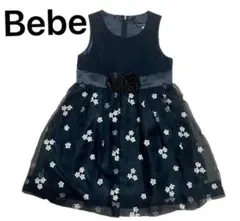 Bebe ワンピース　花柄 100 ブラックフォーマル