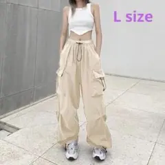 レディース カーゴパンツ ドローコード ストリート メンズ ライク