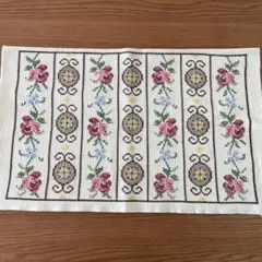 フランス 蚤の市 クロス 手刺繍 鳥 レース - メルカリ