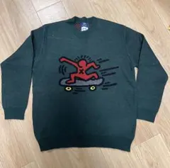 SHIPS JetBlue Keith Haring ニット セーター グリーンのサムネイル