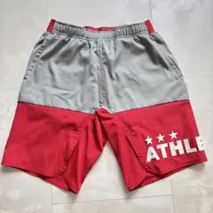 ATHLETA レッド/グレー プラクティスハーフパンツ ショートパンツ 160
