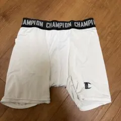 部室整理品　Champion インナータイツ スパッツ ホワイトのサムネイル