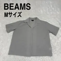 BEAMS オープンカラーシャツ 半袖 グレー Mサイズ ビッグシルエットのサムネイル
