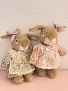 ウサギのぬいぐるみ2体セット♡