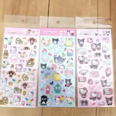 ラメ入り樹脂もりシール　サンリオ