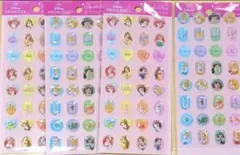 Disney プリンセス プクプクシール 4シートセット