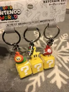 USJ限定 ハテナブロック　キーチェーン　新品　スーパーマリオ　Nintendo