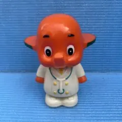 昭和レトロ サトちゃんの貯金箱 オレンジ ソフビ - メルカリ