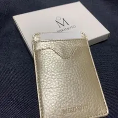 ⭐️MIKIMOTO⭐️ミキモト⭐️カードケース/色シャンパンゴールド/新品