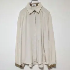 ​JUDY COLLECTION 衿袖バイカラーブラウス 38 M アイボリーのサムネイル