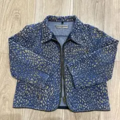 ヒョウ柄デニムジャケット