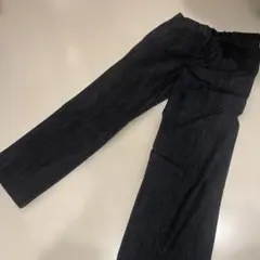 新品未使用 ユニクロC タックストレートパンツ デニム ブラック09