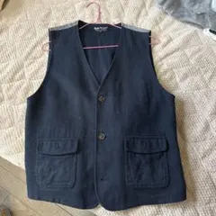 BEAMS HEART ネイビー ベスト Mサイズ