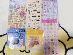 人気！キャラクターシールセット 6枚 ぷくぷく