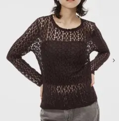 新品未使用タグ付き❤️　ストレッチチュールレーストップス　coca