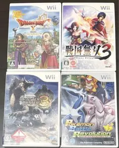 【匿名配送】wiiソフト4点セット 1148