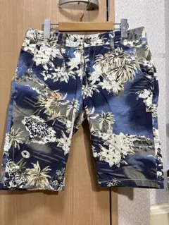 Scotch soda ハーフパンツ ブルー 波模様