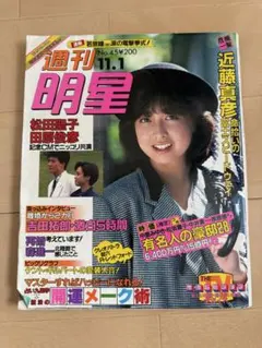 週刊明星 11月1日号 No.45 昭和 芸能雑誌