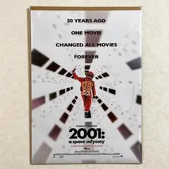 布 ポスター「2001年宇宙の旅 50周年 スタンリー・キューブリック 白