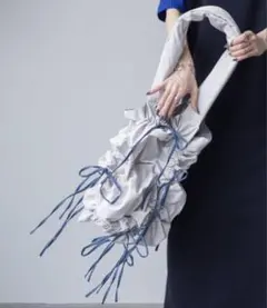 【24時間以内発送可！】VACANCY 配色ドロストリボントートバッグ