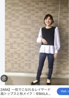 黒白 プリーツデザイン M