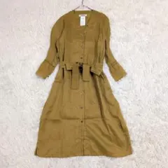 極美品　マックスマーラ　2way　リネン　ワンピース　カーディガン　ベルト付き