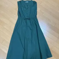 OLIVE des OLIVE ノースリーブシャツワンピース 裏地付き