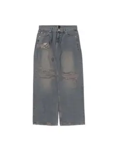 セール❗️ワイドダメージデニム 海外ファッション jadedlondon 