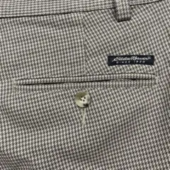 希少 リネン100% エディーバウアー スラックス パンツ ベージュ 大きい エディーバウアー EDDIE BAUER COOLMAX パンツ クロップド P4