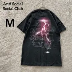 【美品】Anti Social Social Club Tシャツ M 稲妻　希少のサムネイル