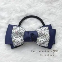 No.160 ハンドメイド リバティ リボンヘアゴム