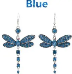 トンボ ブルー ピアス　シルバー 高品質 おしゃれ