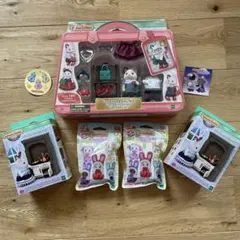 シルバニア 赤ちゃんウサギカラフルコスチューム チャコールネコのお姉さん くじ